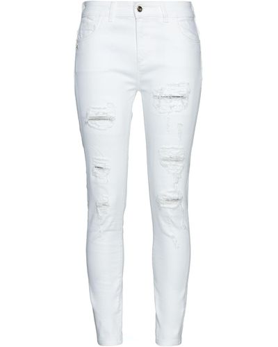 Byblos Pantaloni Jeans - Bianco