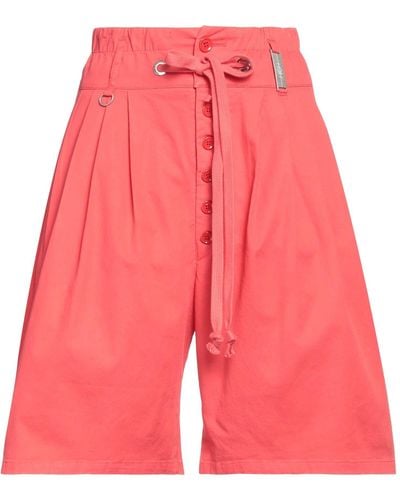 High Shorts & Bermuda Shorts - Red