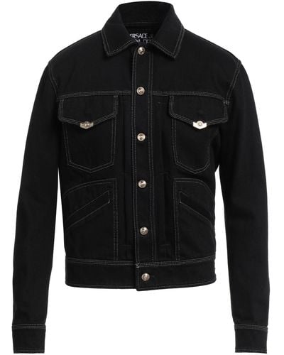 Versace Denim Outerwear Cotton - Black