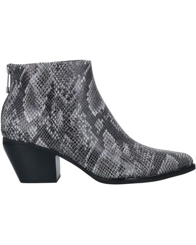 What For Ankle Boots Kidskin - Gray