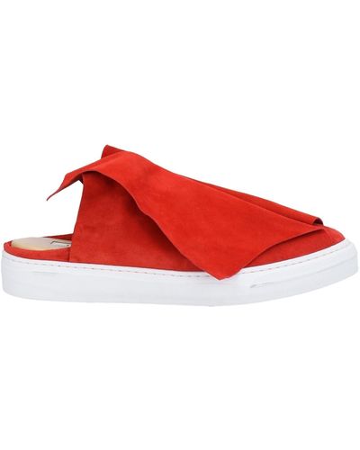 Ports 1961 Mules & Clogs Soft Leather - Red