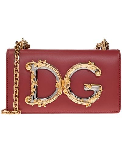 Dolce & Gabbana Sac porté épaule - Rouge