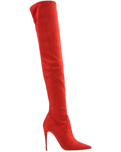 Red Steve Madden Boots for Women | Lyst