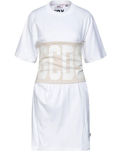 Gcds Vestito Corto - Bianco