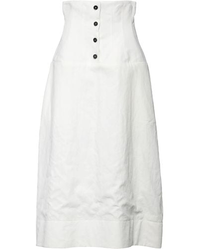 Jil Sander Maxi Skirt - White