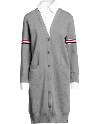 Thom Browne Light Midi Dress Cotton - Grey