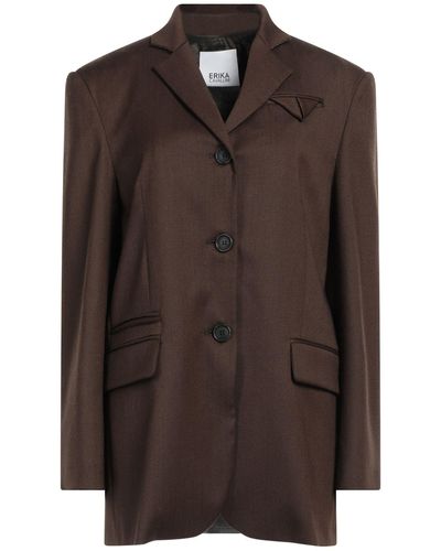 Brown Erika Cavallini Semi Couture Jackets for Women | Lyst