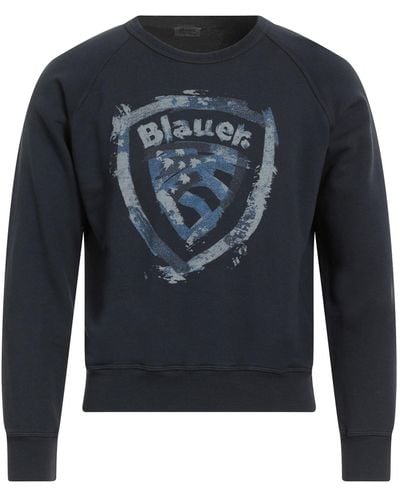 Blauer Sweatshirt - Blau