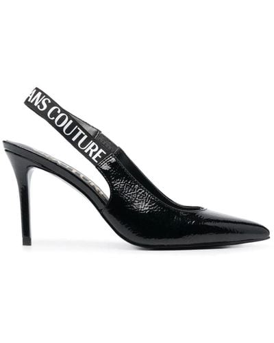 Versace Zapatos de tacón con puntera en punta - Negro