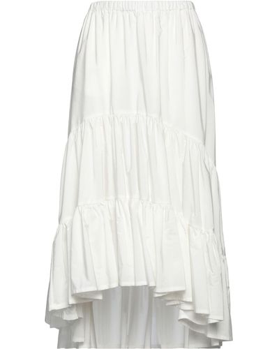 MSGM Midi Skirt - White