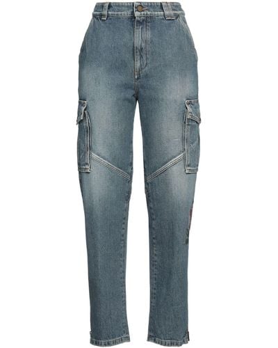 Alessandra Rich Pantalon en jean - Bleu