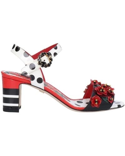 Dolce & Gabbana Sandals Calfskin - Red