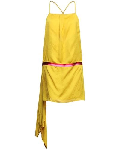Manila Grace Mini-Kleid - Gelb