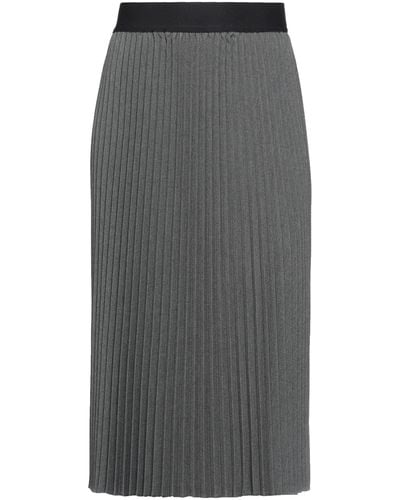 RUE DU BAC Lead Midi Skirt Polyester, Viscose, Elastane - Grey