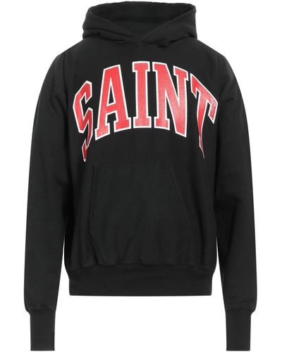 Saint Michael Sweatshirt Cotton, Polyester, Viscose - Black
