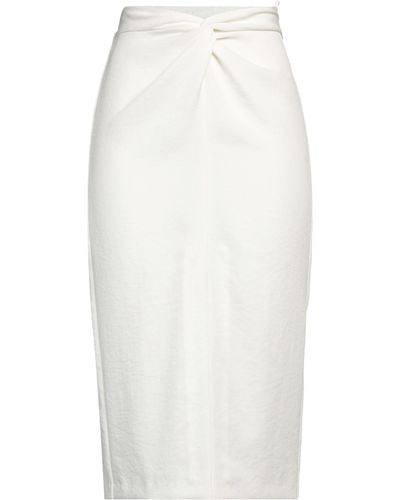 Emporio Armani Midi Skirt - White