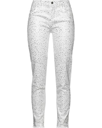 Rebel Queen Pantaloni Jeans - Bianco