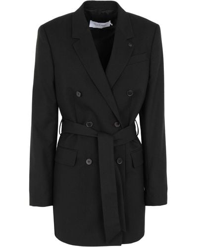 Calvin Klein Overcoat - Black