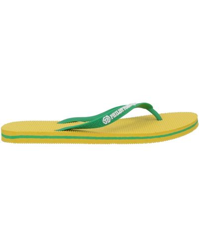 Philipp Plein Tongs - Jaune