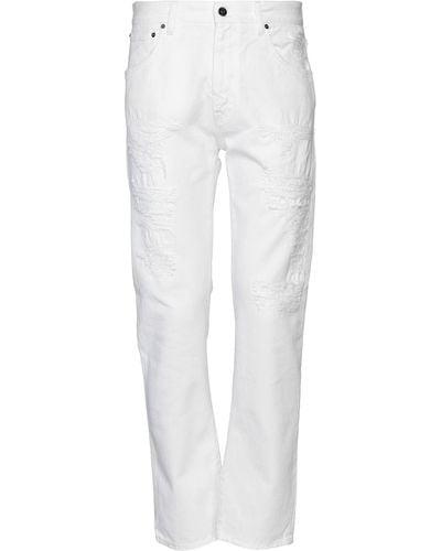 14 Bros Pantalon en jean - Blanc