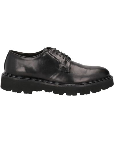 Pawelk's Lace-Up Shoes Leather - Black