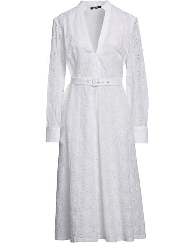 Sly010 Off Midi Dress Cotton, Elastane - White