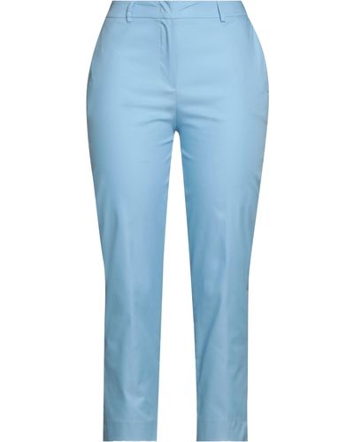Hanita Cropped Trousers - Blue