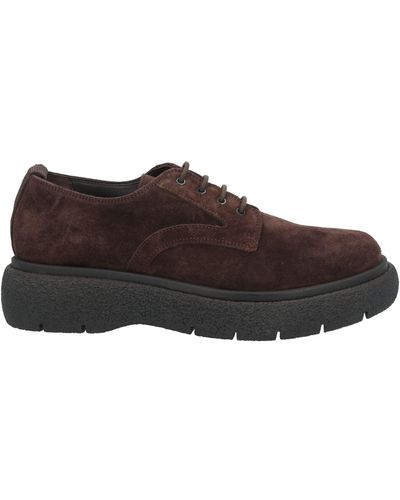 Carmens Dark Lace-Up Shoes Leather - Brown