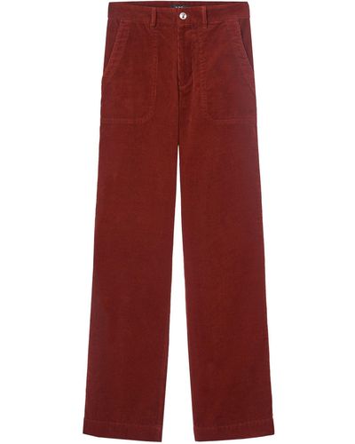 A.P.C. Pantalon en jean - Rouge