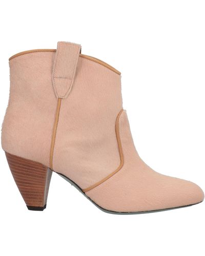 Paola D'arcano Ankle Boots - Natural
