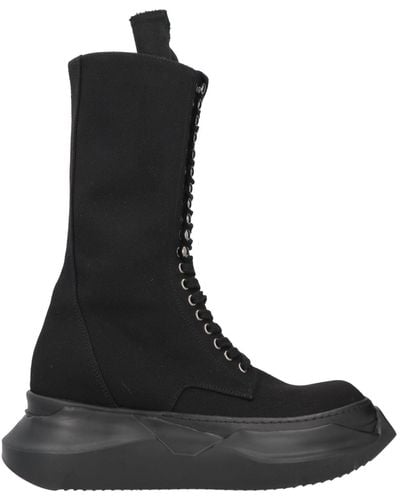 Rick Owens Boot Textile Fibres - Black