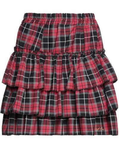 Odi Et Amo Mini Skirt - Red