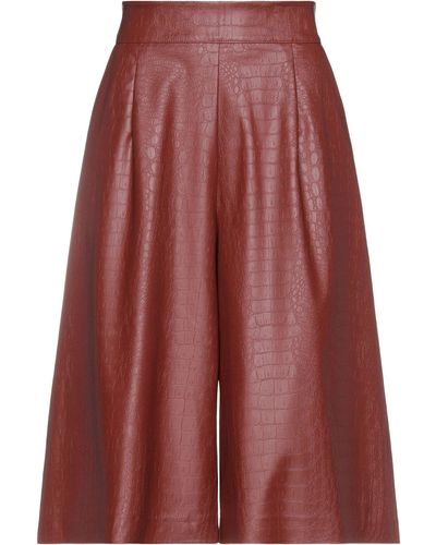 Soallure Cropped Trousers - Brown