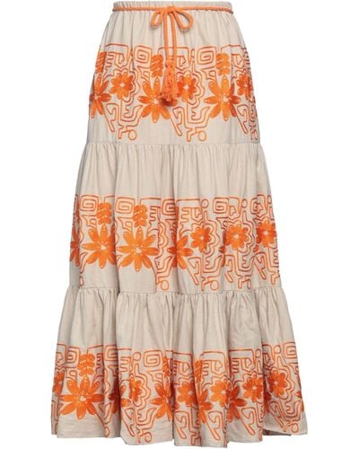 Maje Maxi Skirt - Orange