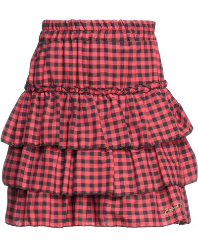 Odi Et Amo Mini Skirt - Red