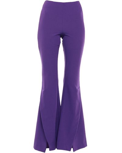 SIMONA CORSELLINI Trousers - Purple