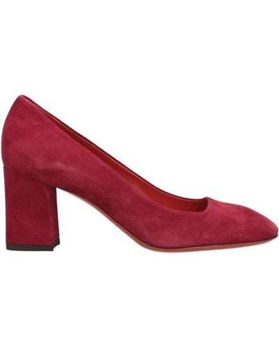 Santoni Court Shoes - Red