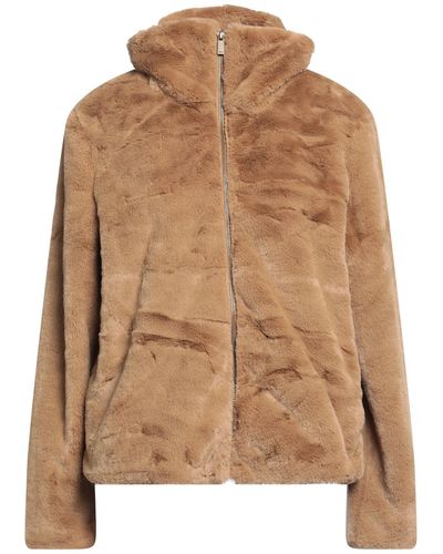 French Connection Teddy Coat - Brown