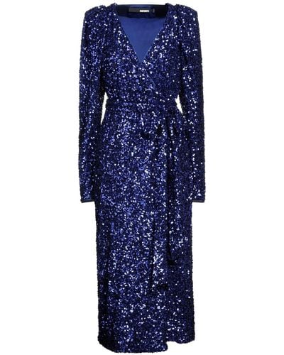 ROTATE BIRGER CHRISTENSEN Maxi Dress - Blue