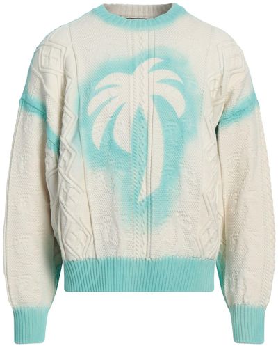 Palm Angels Palm White Patent Lederspringer - Blanco