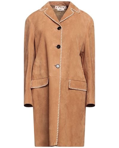 Marni Overcoat & Trench Coat - Brown