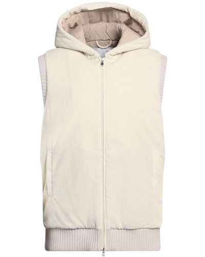 Gran Sasso Ivory Vest Cotton, Polyester, Wool - Natural
