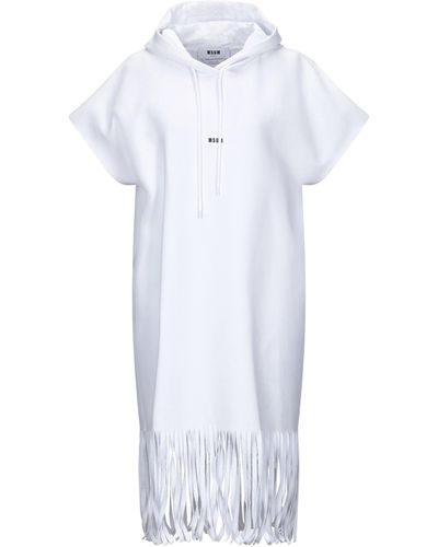MSGM Short Dress - White