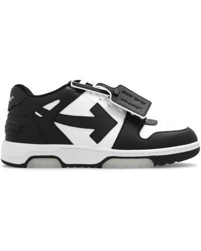 Off-White c/o Virgil Abloh Sneakers out of office in pelle con logo - Nero