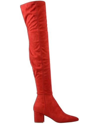 Steve Madden Knee Boots - Red