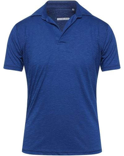 Grey Daniele Alessandrini Polo Shirt - Blue