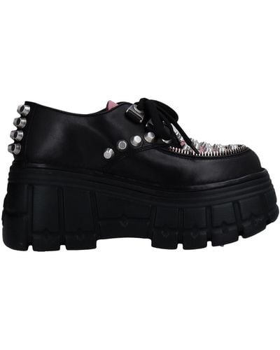 Miu Miu Lace-up Shoes - Black
