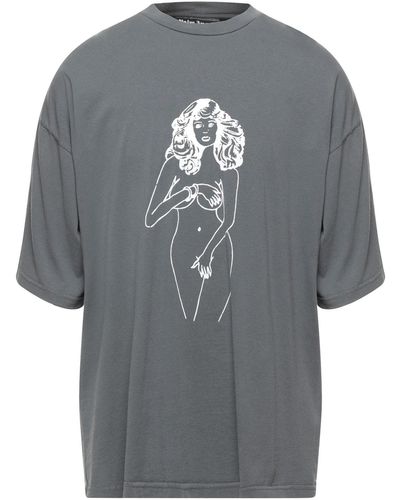 Palm Angels T-Shirt Cotton - Gray