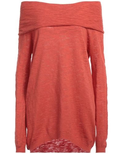 Les Copains Sweater Cotton, Polyamide - Red