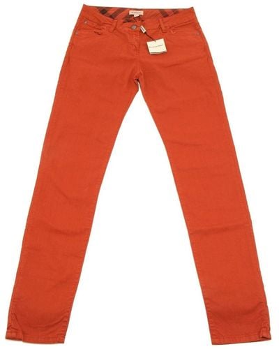 Burberry Pantalon en jean - Rouge